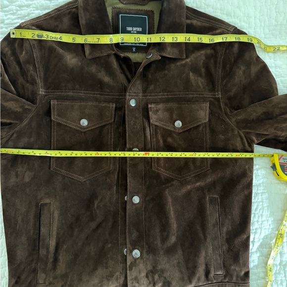 Todd Snyder - Dylan Suede Trucker Jacket - Dark Chocolate Brown - size small - Picture 8 of 10